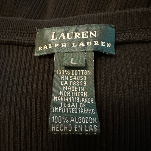 Lauren Ralph Lauren Black Sweater Maxi Tank Dress Size Large - Picture 5 of 7